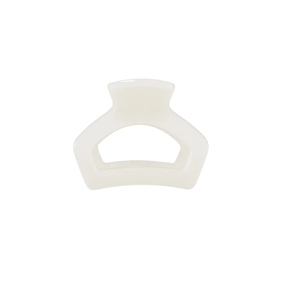 Open Coconut White Petite Hair Clip