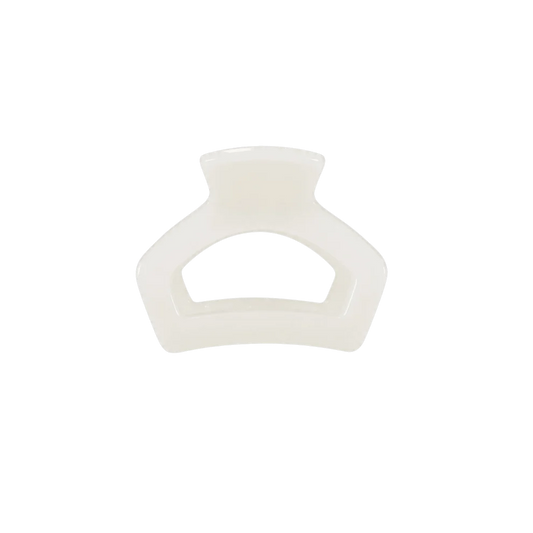 Open Coconut White Petite Hair Clip