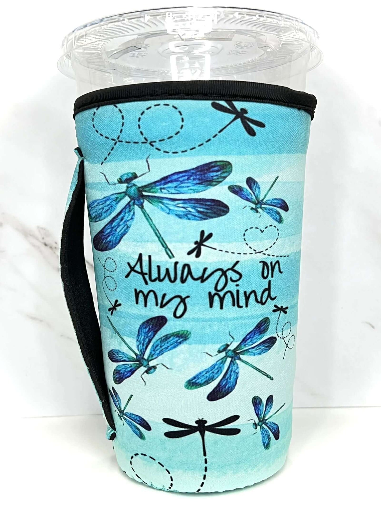 20 OZ I Run On Coffee Chaos Cuss Words Insulated Cup Cover Sleeve