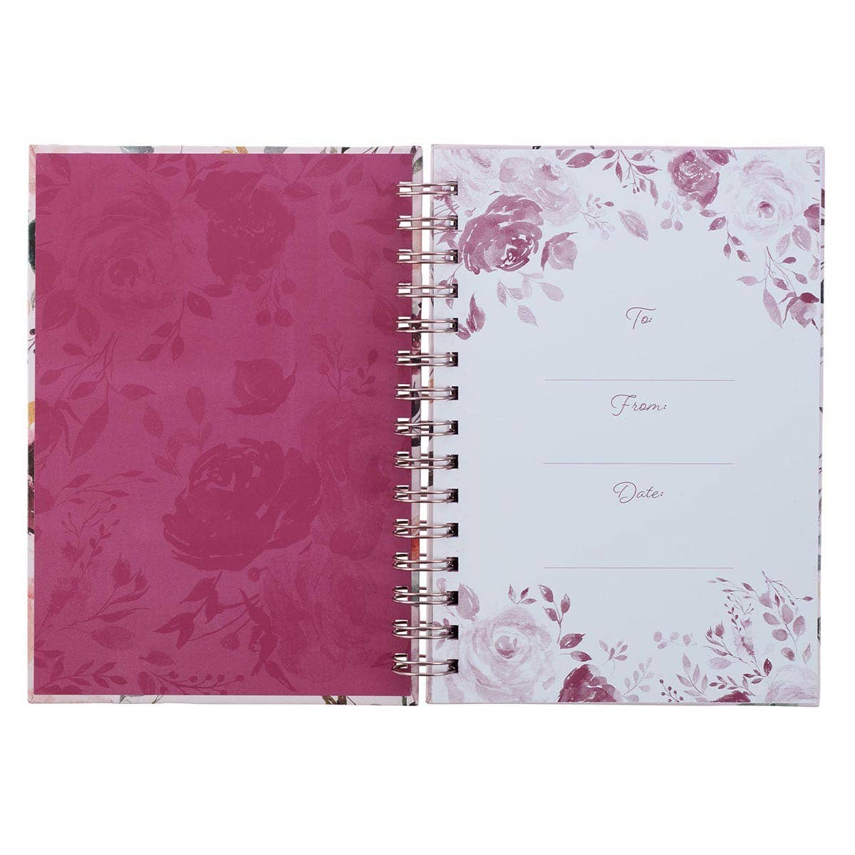 Journal Wirebound Pink Floral The Plans Jer. 29:11