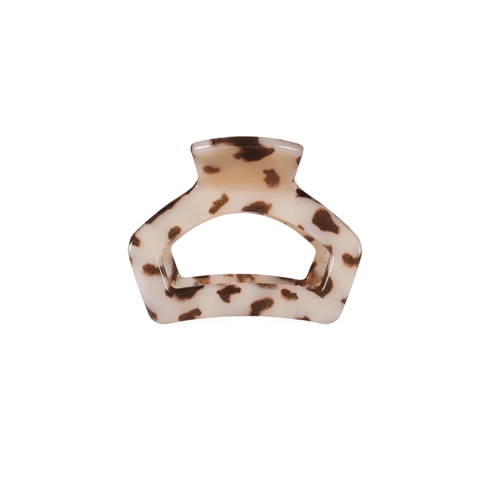 Open Blonde Tortoise Petite Hair Clip