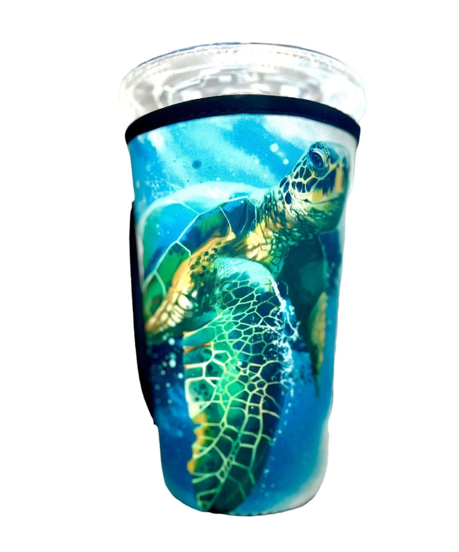 20 OZ Sea Turtle Insulated Cup Cover - Thumbnail 4