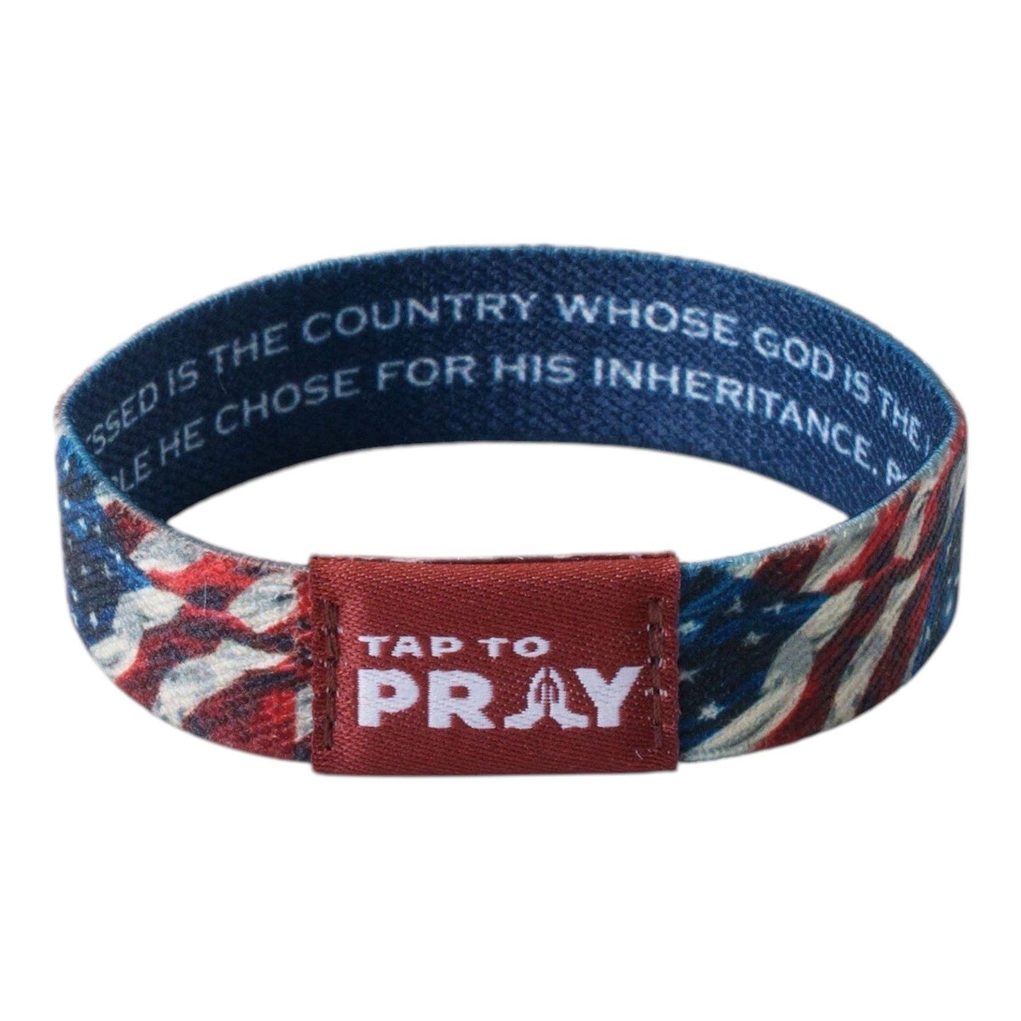 Tap To Pray® Wristband – Patriot: Large