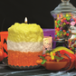 Candy Corn Hearth Candle