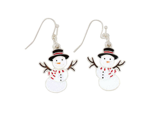 Moveable Snowmen Earrings