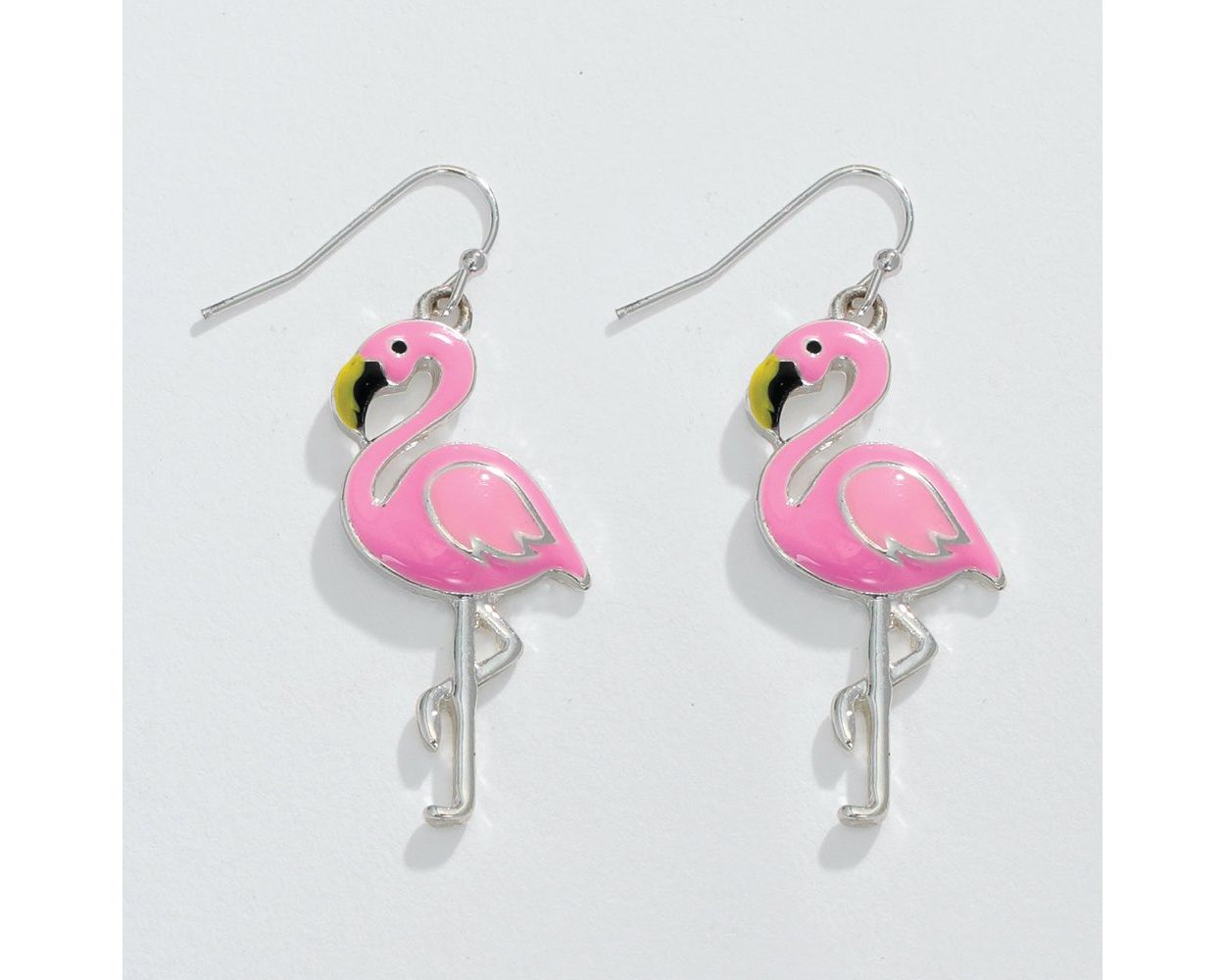 Bright Pink Flamingos Earrings