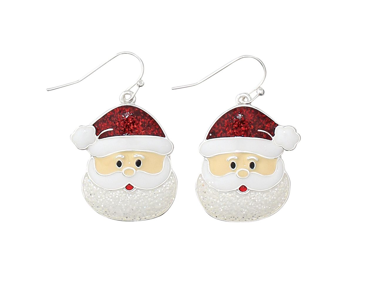 Jolly Santa Face Earrings