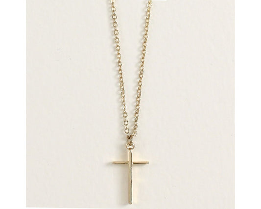 Classic Gold Cross Necklace