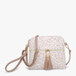 M1785 Tara Double Zip Crossbody/Wristlet: Fuchsia