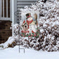 Jolly Snowman Welcome Winter Garden Flag