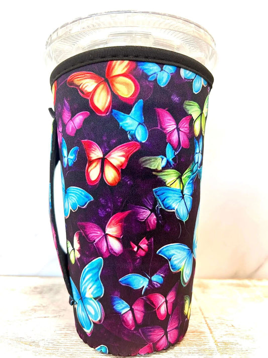 30 OZ Bright Butterfly Insulated Cup Cover Sleeve
