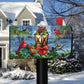 Lantern Glow Gathering Winter Christmas Mailbox Cover