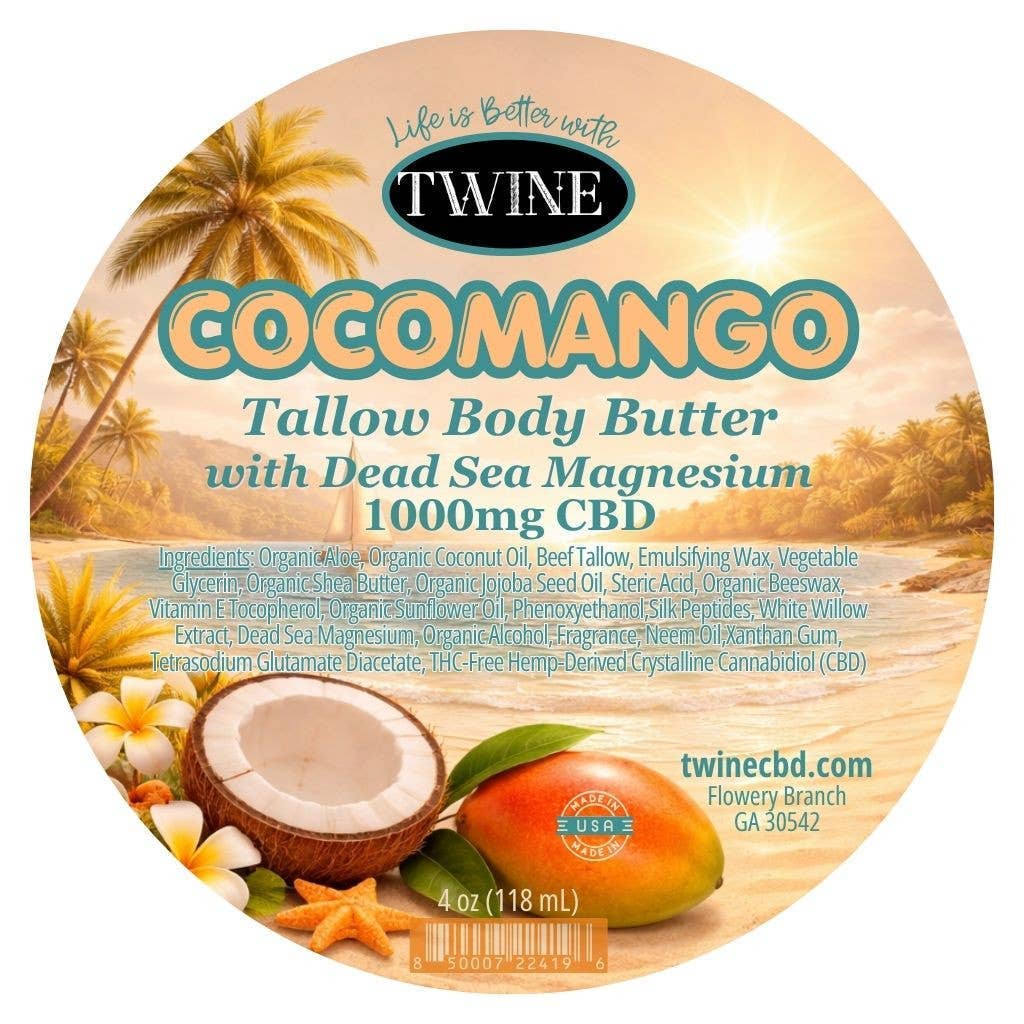 Tallow Body Butter – Deep Hydration with CBD & Magnesium – CocoMango