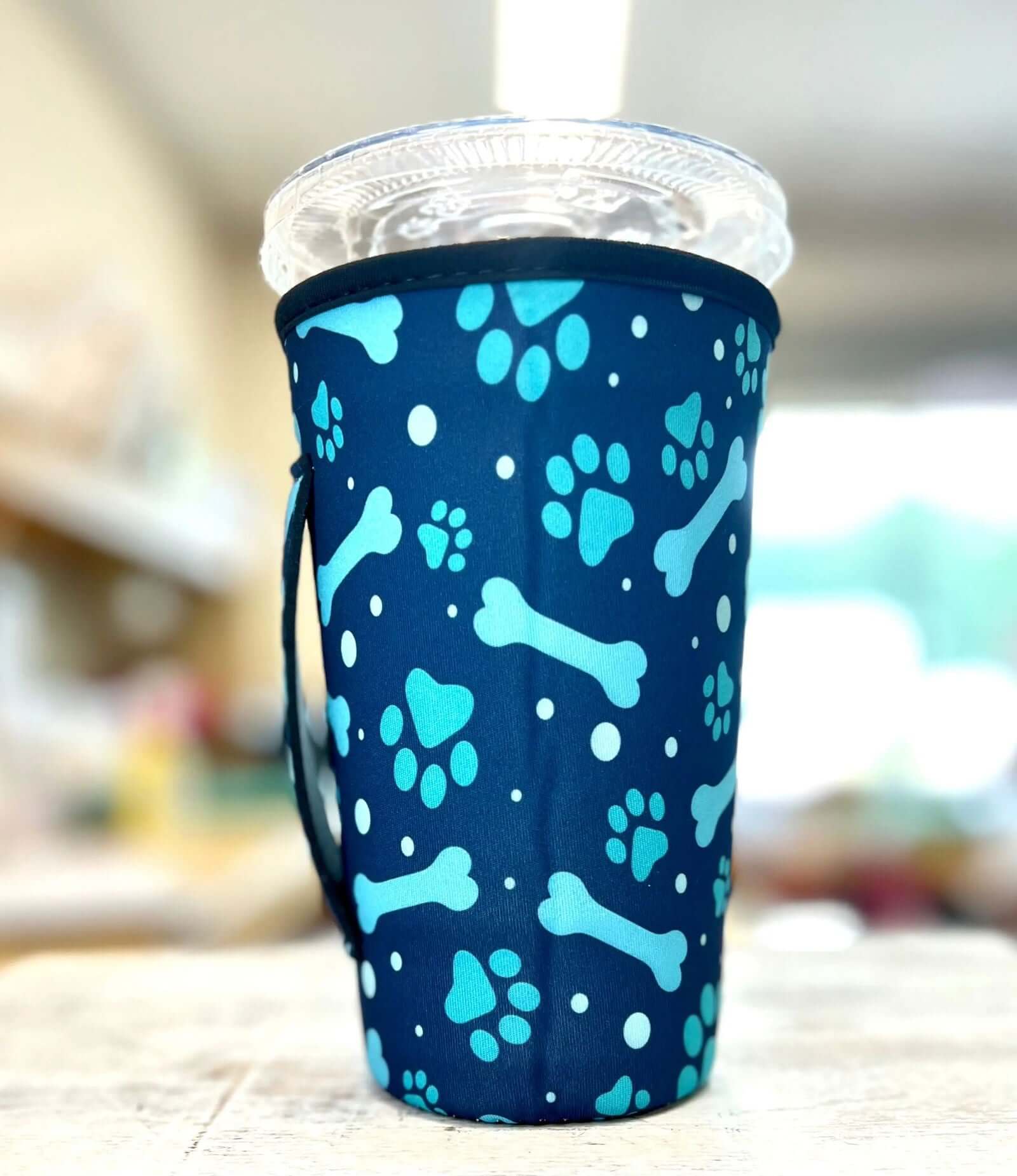 20 OZ Paw Print Insulated Cup Cover Sleeve - Thumbnail 5