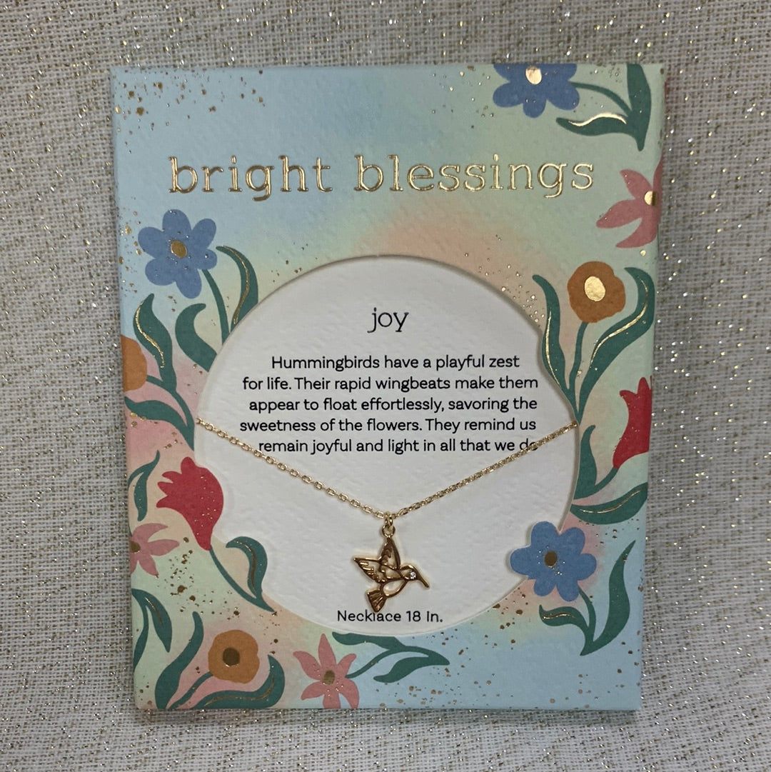 Bright Blessings Necklace - Joy (Hummingbird)