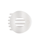 Coconut White Flat Circle Hair Clip