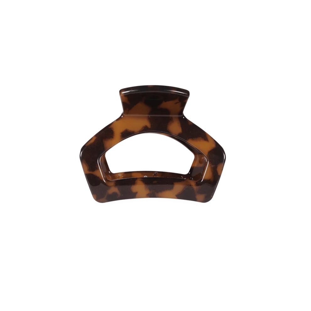 Open Jet Black Petite Hair Clip