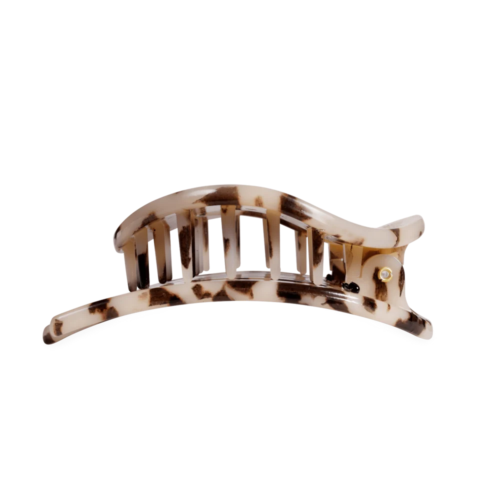 Blonde Tortoise Flat Circle Hair Clip