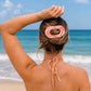 Just Keep Swimming Large Flat Round Hair Clip