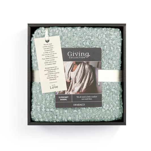 Giving Collection Light Sage Giving Shawl With Pockets