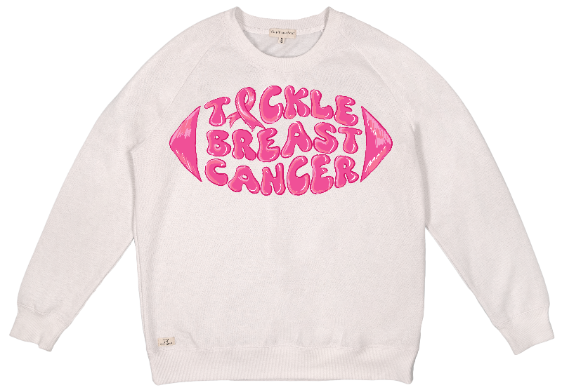 "Tackle Breast Cancer" Football Crew Pullover