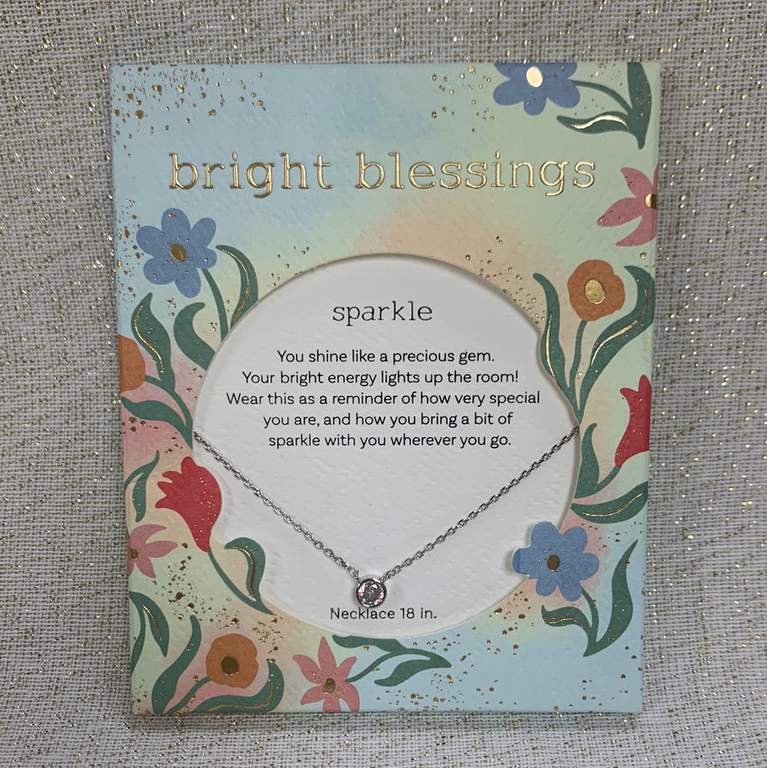 Bright Blessings Necklace - Sparkle (Gem)