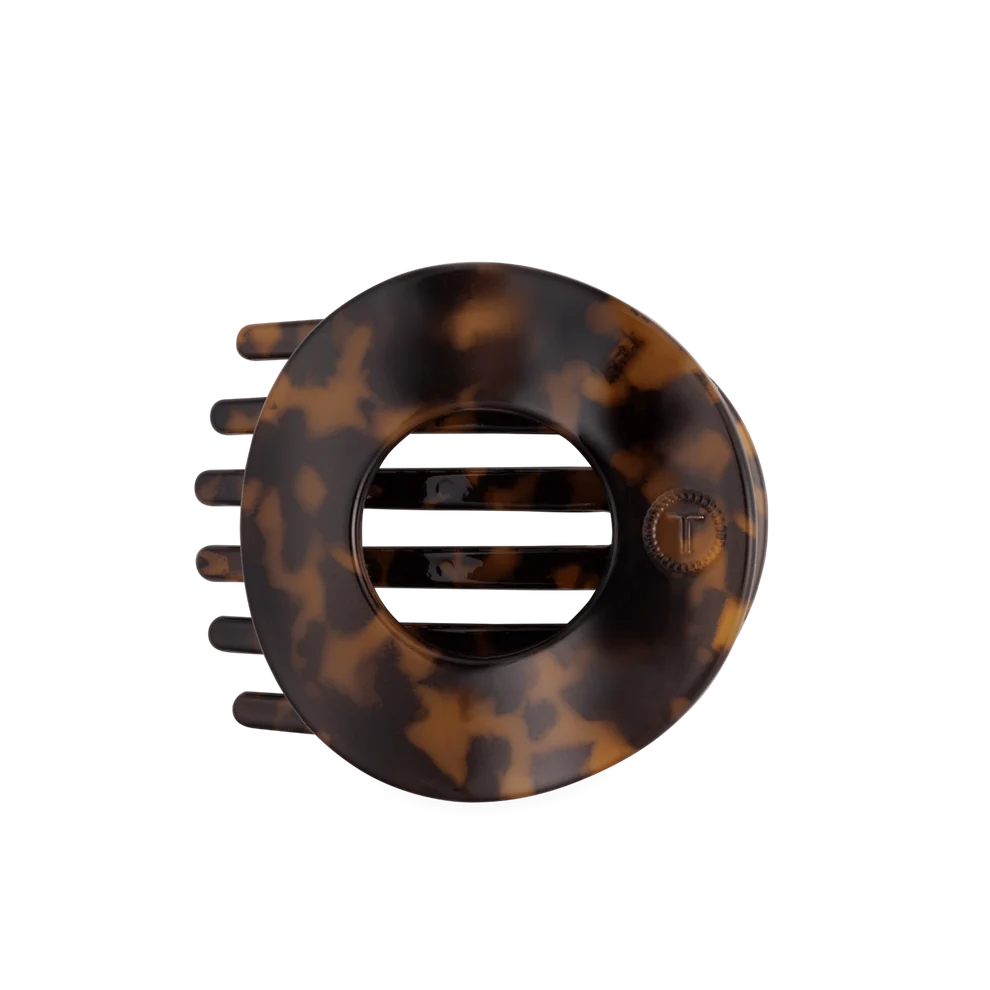 Tortoise Flat Circle Hair Clip