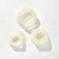 Coconut White Flat Circle Hair Clip
