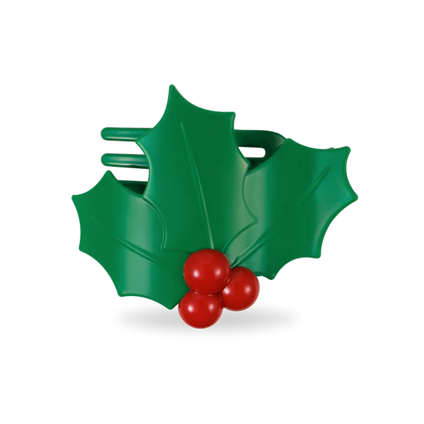 Holly Leaves Flat Clip