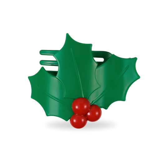 Holly Leaves Flat Clip