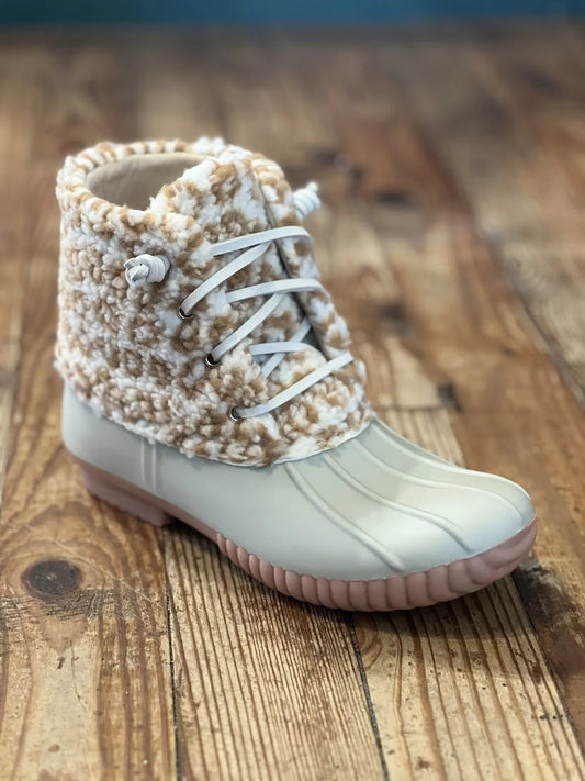 Tan Leopard Boots