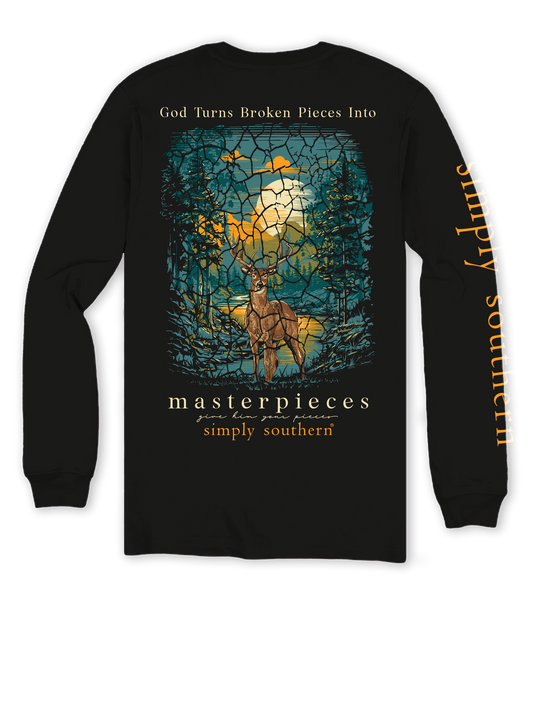 "God Turns Broken Pieces into Masterpieces" Long Sleeve