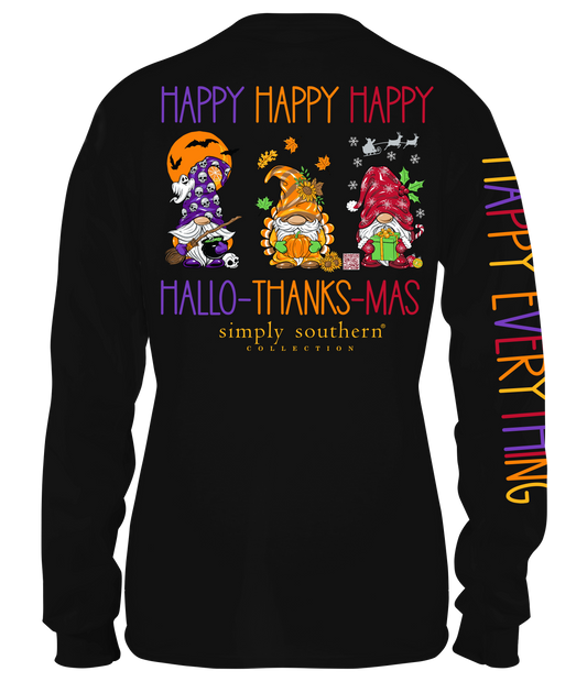 "Happy Hallow-Thanks-Mas" Long Sleeve Shirt