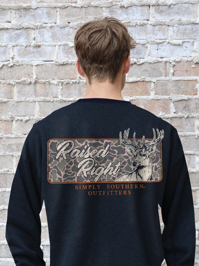 Raised Right Camo Deer Sweatshirt