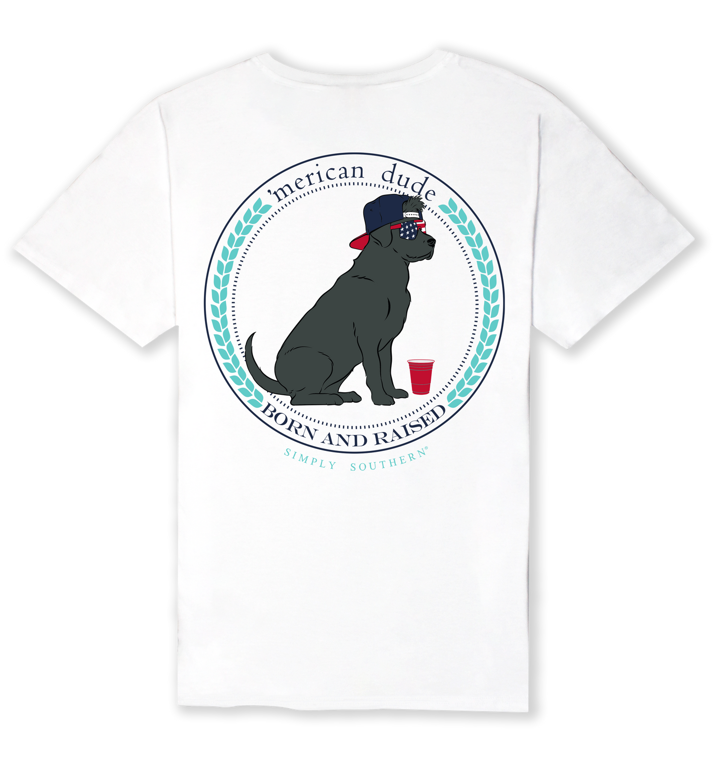 Men's Black Lab 'Merican Dude Shirt