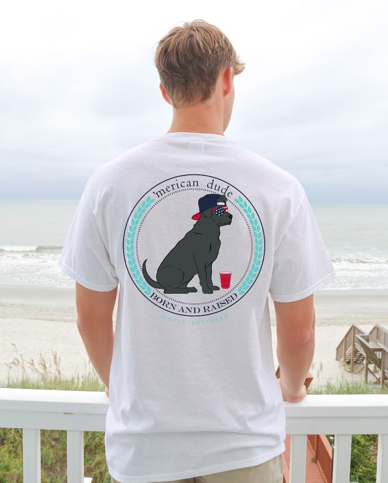 Men's Black Lab 'Merican Dude Shirt