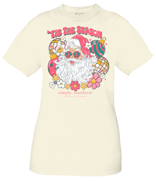 "Tis the Season" Groovy Santa Shirt