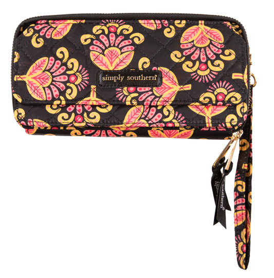 Quilted Phone Crossbody - Blossom