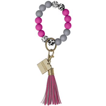 Beaded Bracelet Key Chains (Assorted Colors)