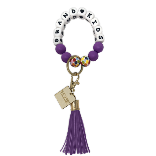 Beaded Bracelet Key Chains (Assorted Colors)