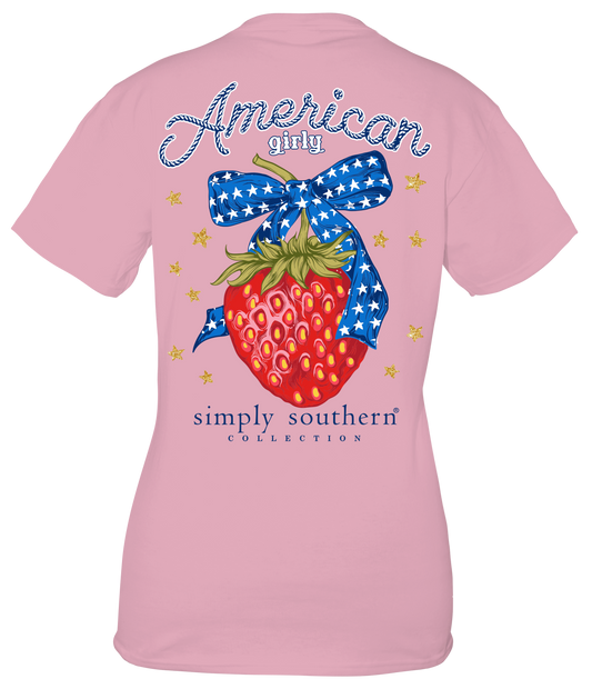 "American Girly" Strawberry Shirt