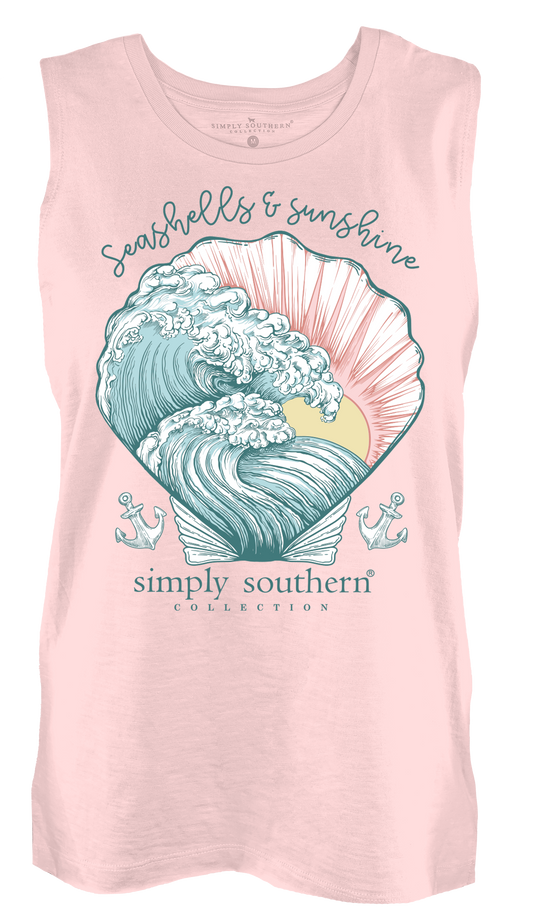 "Seashells & Sunshine" Tank Top