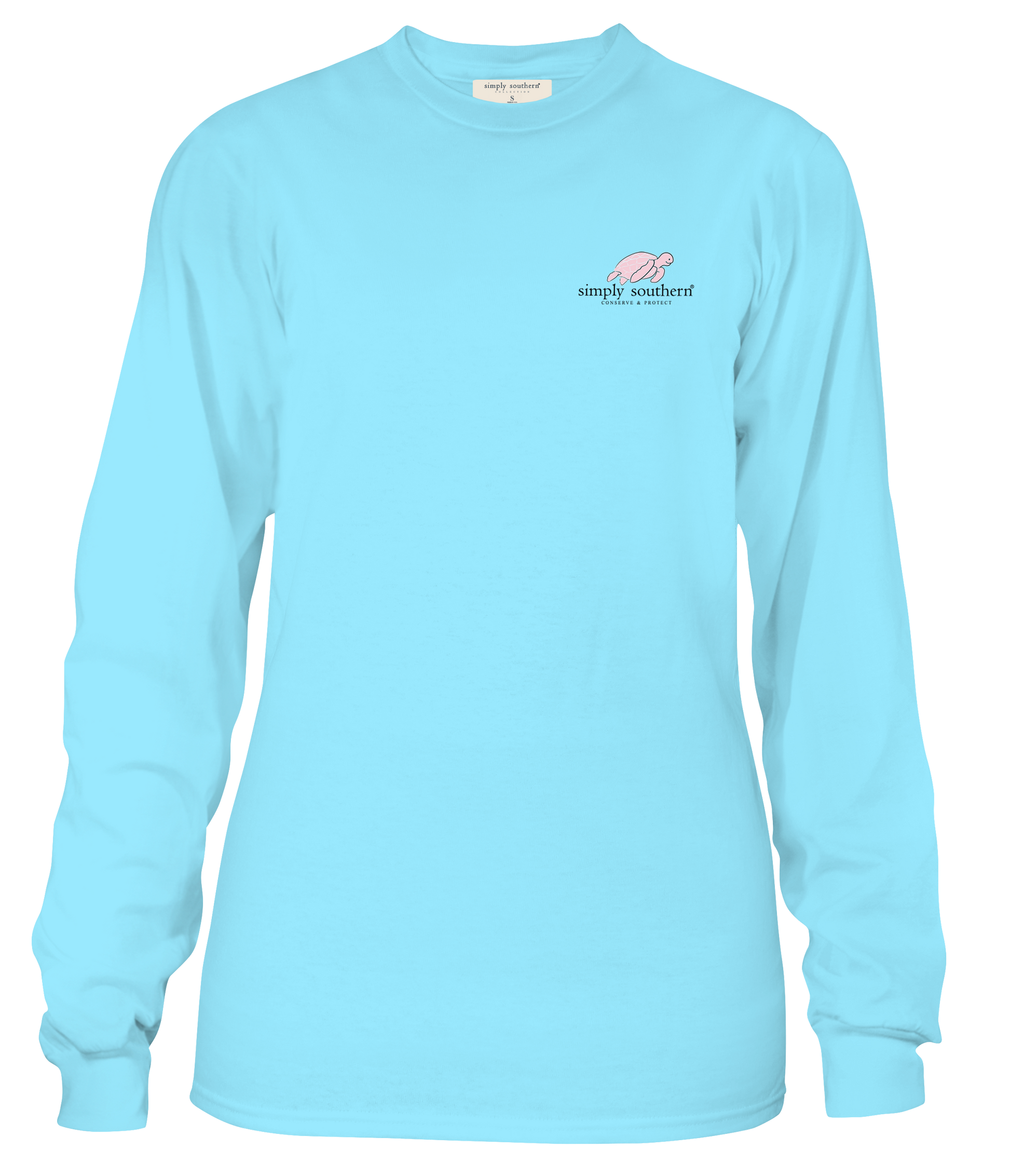 Simply Southern Turtle Tracker Happy Long Sleeve T-Shirt Small / Lilac