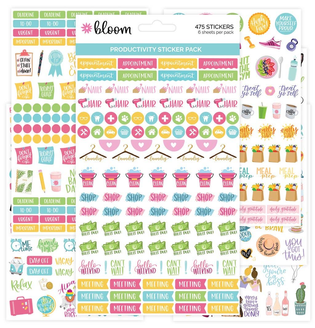 Planner Sticker Pack, Productivity V2