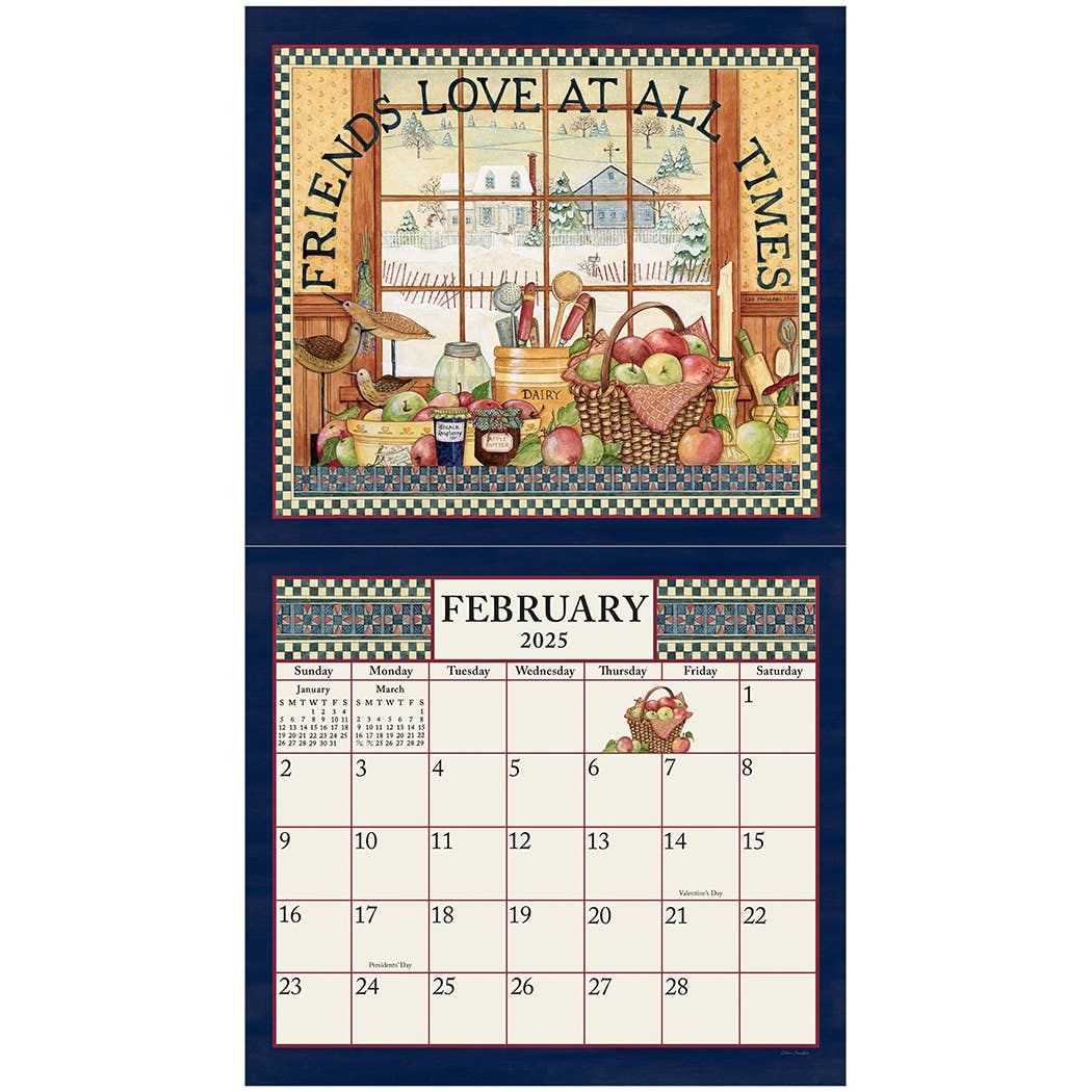 Sampler 2025 Wall Calendar