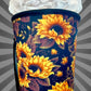 30 OZ Black Sunflower Insulated Cup Cover Sleeve