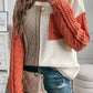 Gold Flame Patched Pocket Drop Shoulder Sweater