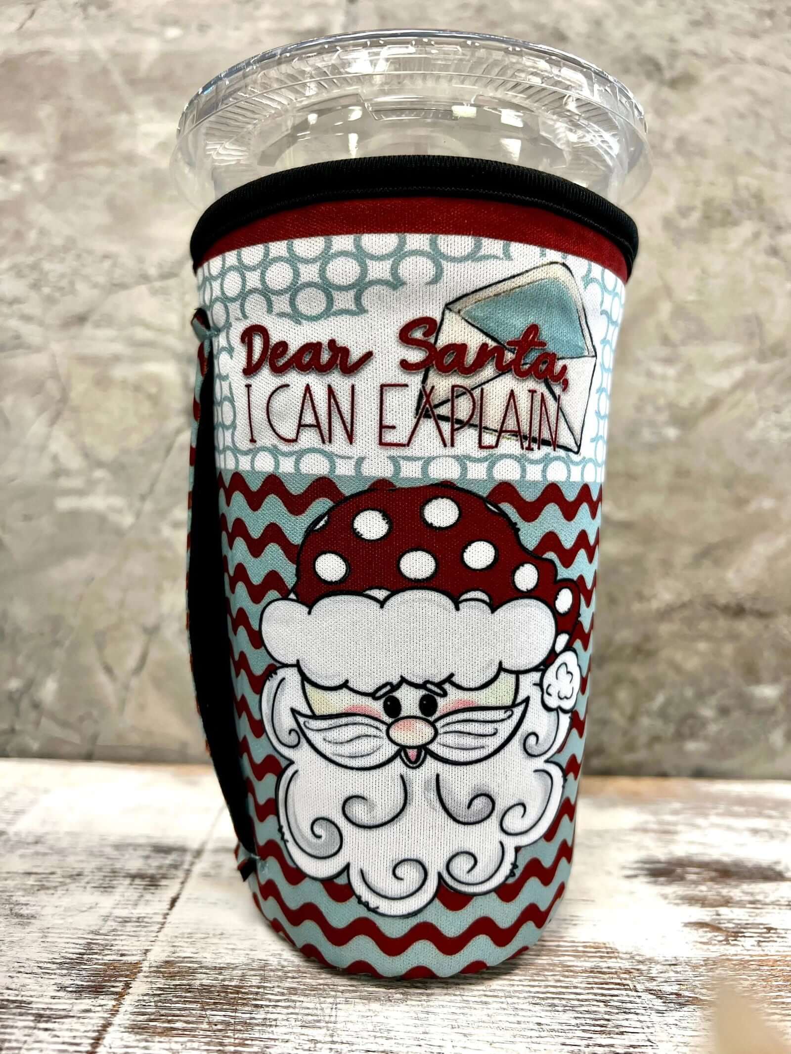 20 OZ DEAR SANTA Insulated Cup Cover Sleeve