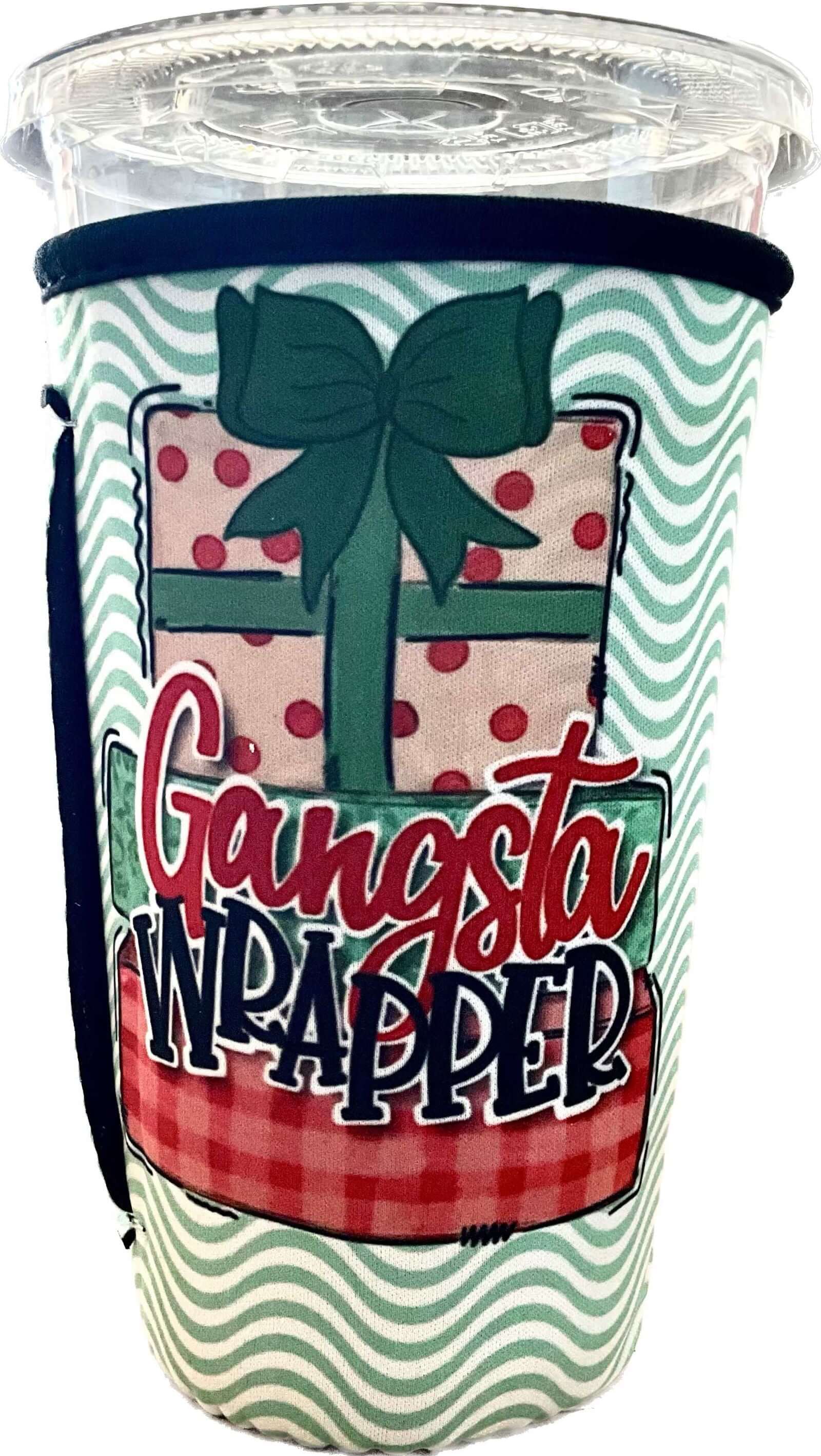 20 OZ Gangsta Wrapper Christmas Insulated Cup Cover Sleeve