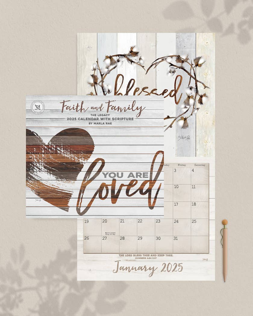 Faith and Family 2025 Wall Calendar